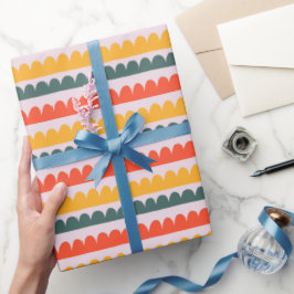 Papel De Presente Sunny Scallops