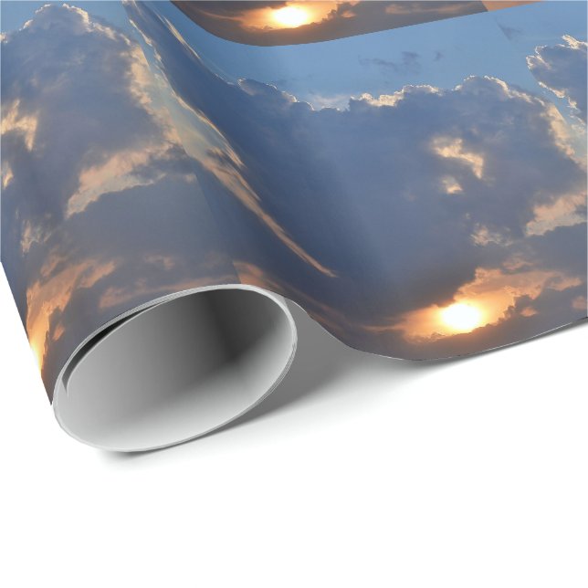 Papel De Presente Sunset com Formação de Nuvem Teacup por STaylor (Ponta do rolo)