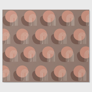 Papel De Presente Sunset do Tronco Blush Retro