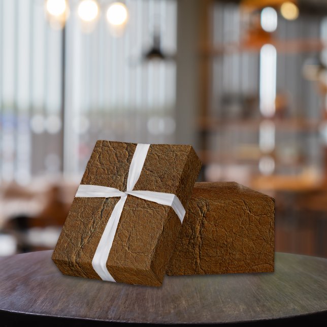 Papel De Presente Sunset Tan Look of Leather (Criador carregado)