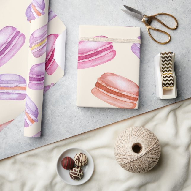 Papel De Presente Sunshine Macarons (Artesanato)