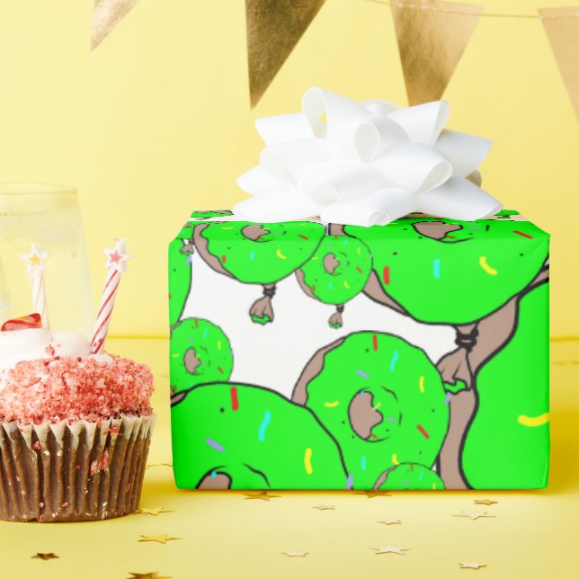 Papel De Presente Super Grande Yum Verde (Festa de aniversário)