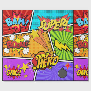 Papel De Presente super herói