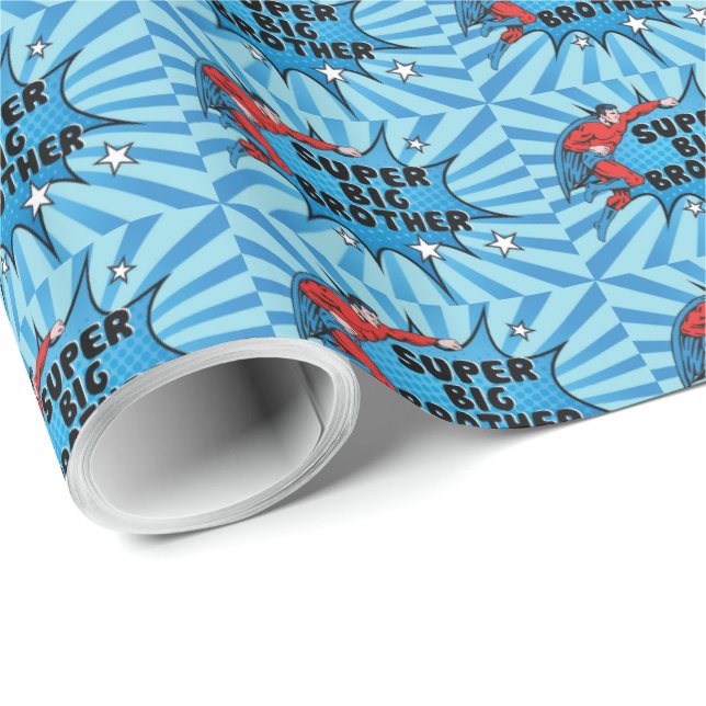 Papel De Presente Super-herói se tornando um Grande Irmão (Ponta do rolo)