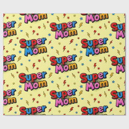Papel De Presente Super Mãe