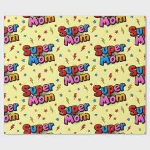 Papel De Presente Super Mãe