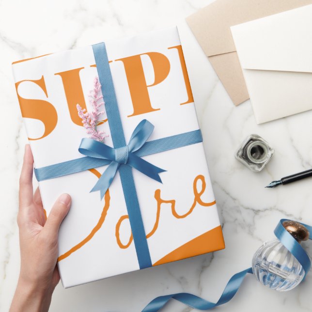 Papel De Presente Super Pai (Presentear)
