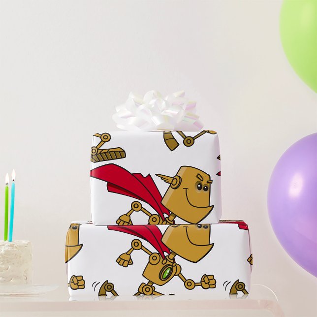 Papel De Presente Super Robô (Criador carregado)