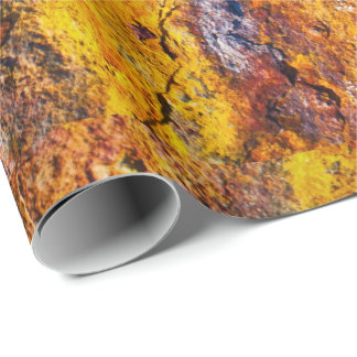 Papel De Presente Superfície de metal enferrujado