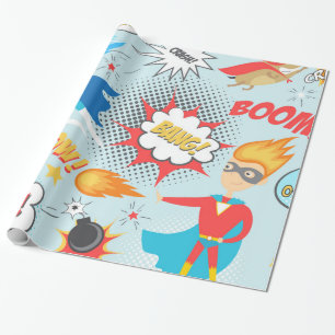 Papel De Presente Superheros