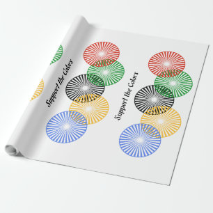 Papel De Presente Suporte às cores -