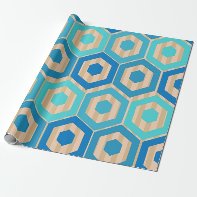 Papel De Presente Surf e areia (Desenrolado)