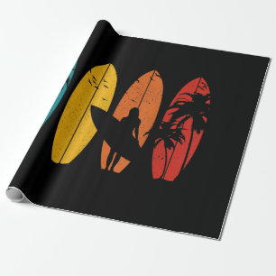 Papel De Presente Surfer Gift Vintage Surfing Surfing Surf Beach