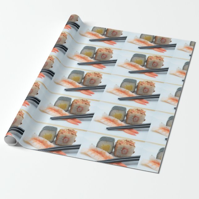 Papel De Presente Sushi! (Desenrolado)