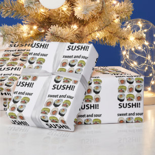 Papel De Presente Sushi Sweet e Sour Sushi