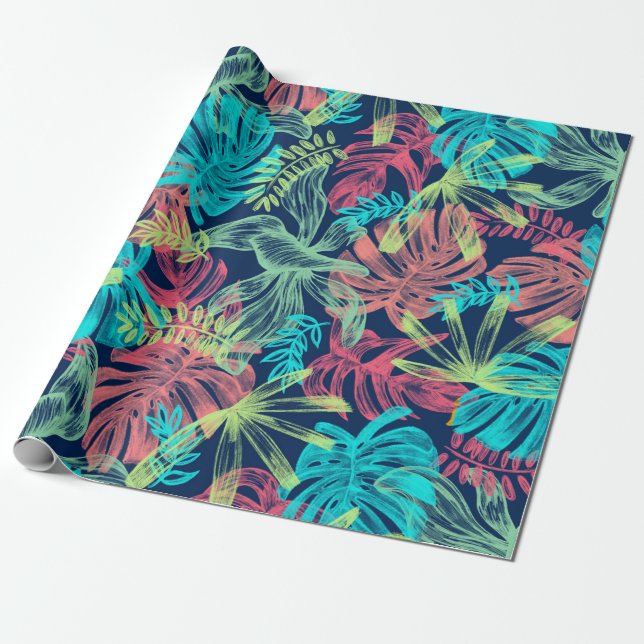 Papel De Presente Suspiros Florais: Molas Exclusivas ZazzleWrapMagic (Desenrolado)