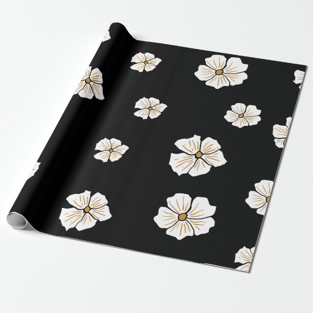 Papel De Presente Suspiros Florais: Molas Exclusivas ZazzleWrapMagic (Desenrolado)