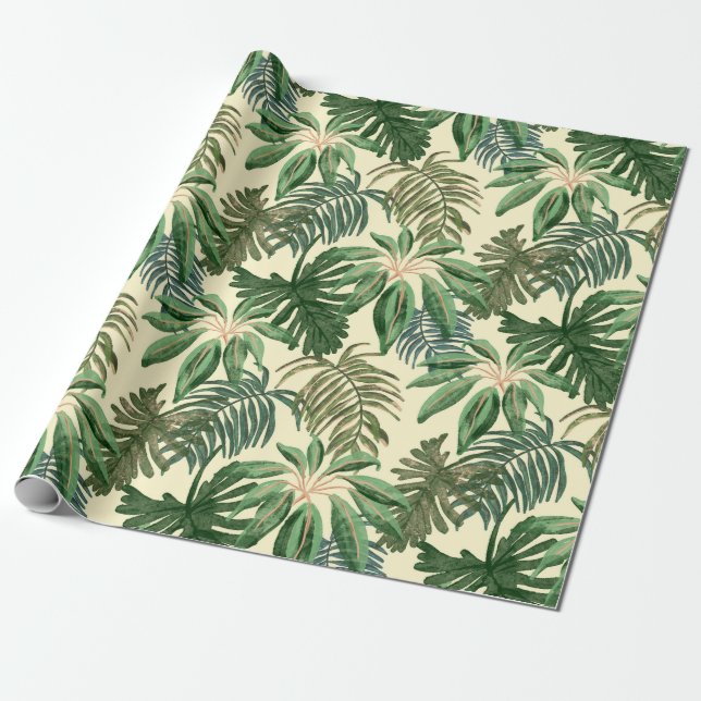 Papel De Presente Suspiros Florais: Molas Exclusivas ZazzleWrapMagic (Desenrolado)