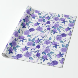 Papel De Presente Suspiros Florais: Molas Exclusivas ZazzleWrapMagic
