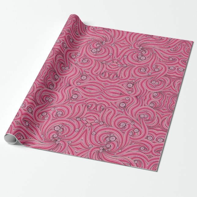 Papel De Presente Suspiros Florais: Molas Exclusivas ZazzleWrapMagic (Desenrolado)