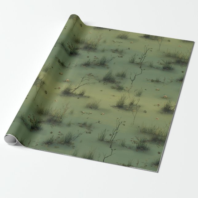 Papel De Presente Swamp Witch Spring Wrapping Paper (Desenrolado)