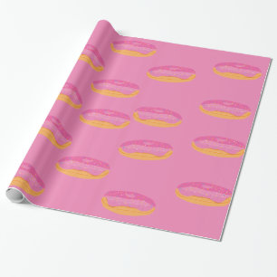 Papel De Presente Sweet de Rosquinhas de morango
