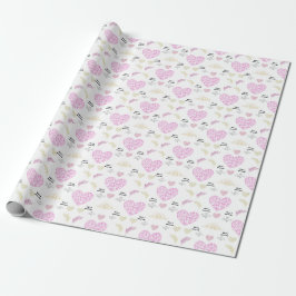 Papel De Presente Sweet romantic valentine heart