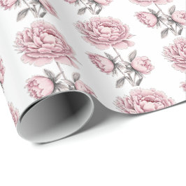 Papel De Presente Sweet Romantic Vintage Brussel Flor