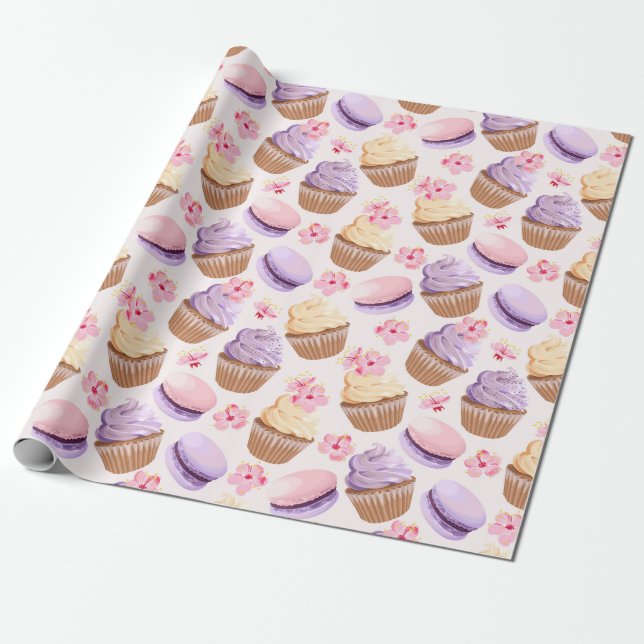 Papel De Presente Sweet Treats Wrapping Paper (Desenrolado)