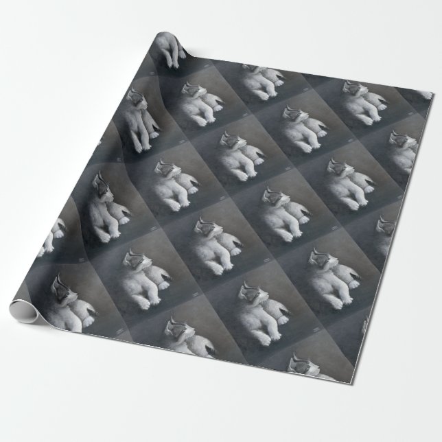 Papel De Presente Tabby Kitten (Desenrolado)