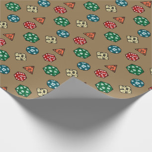Papel De Presente Tabletop Gaming Dice Wraping Paper