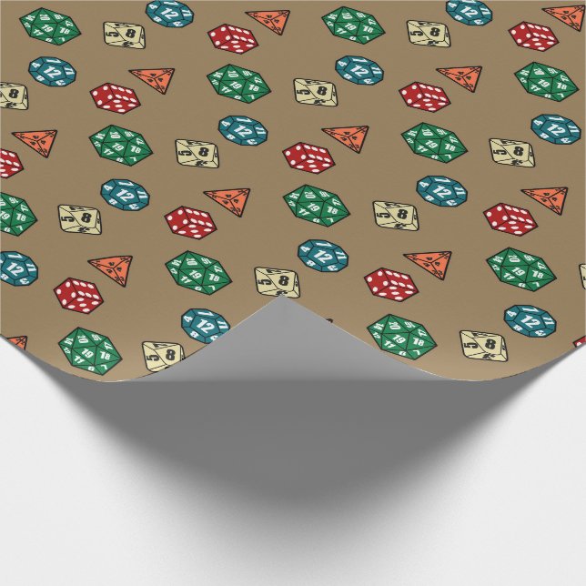 Papel De Presente Tabletop Gaming Dice Wraping Paper (Ponta)