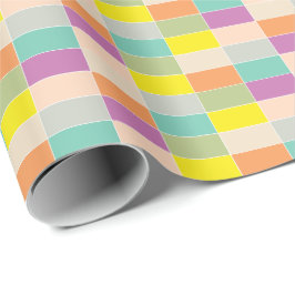 Papel De Presente Tabuleiro de Xadrez de Cor Suave