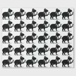 Papel De Presente Tacaça de Vinho Capivara Engraçada Minimalista Mod