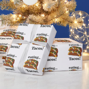 Papel De Presente Taco Tacos Aniversário Divertido