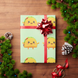 Papel De Presente Taco Tea green