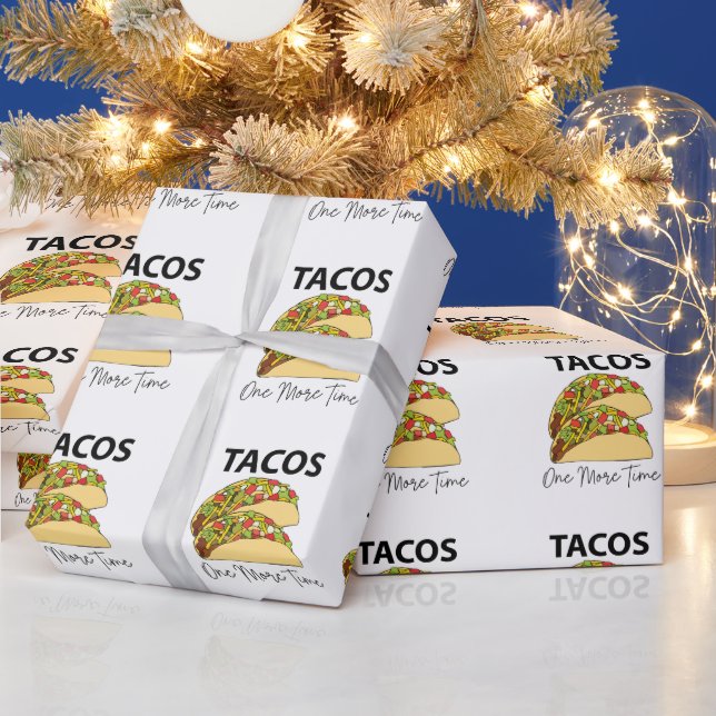 Papel De Presente Tacos Mais Uma Vez Taco Comida Mexicano (Feriados)