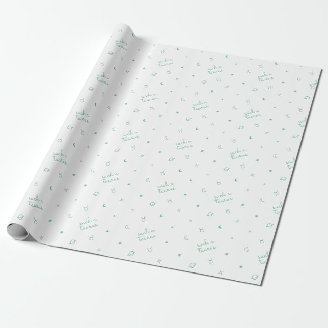 Papel De Presente Tal Taurus (branco) (Desenrolado)