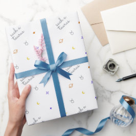 Papel De Presente Tal Taurus (cores retrógradas)