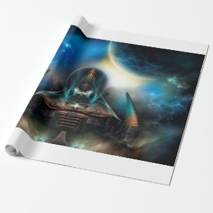 Papel De Presente Tamalin 5 Science Fictal Fractal Trabalho de arte