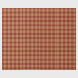 Papel De Presente Tan Tartan Wrapping Paper