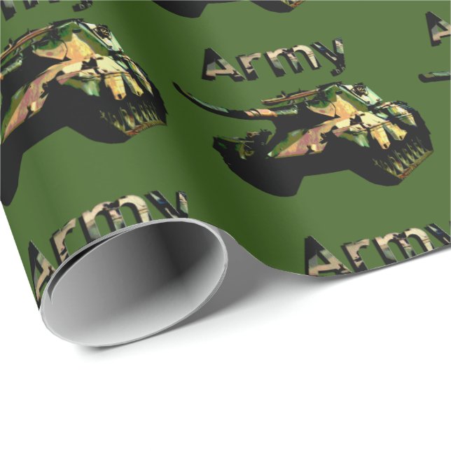 Papel De Presente Tanque do Exército Verde, Papel de Fragmentação de (Ponta do rolo)