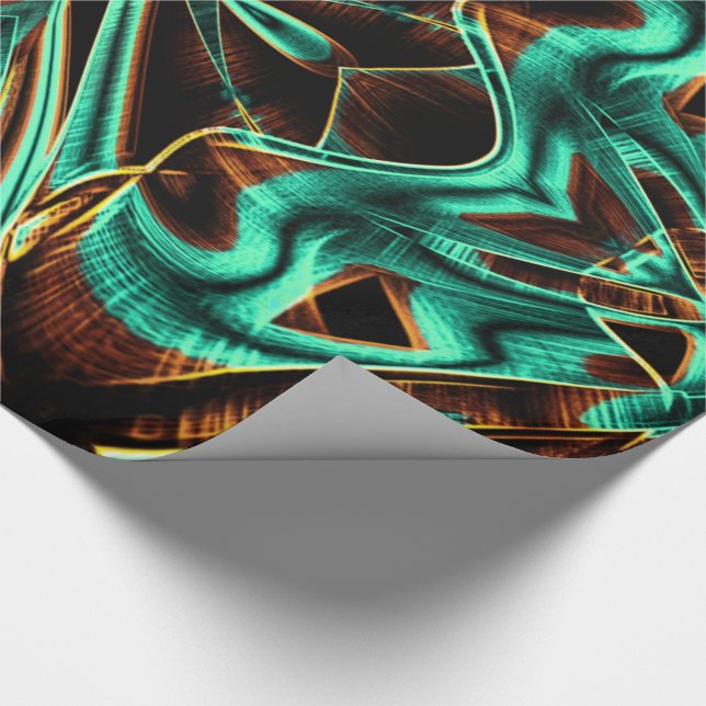 Papel De Presente Tapetes-macaco e ranhuras de café (Ponta)