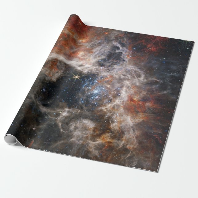 Papel De Presente Tarantula Nebula (Desenrolado)