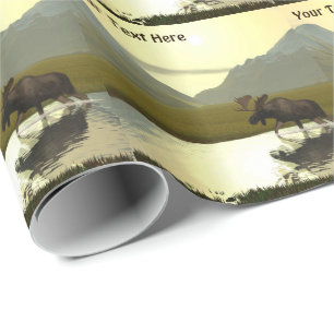 Papel De Presente Tarde Moose
