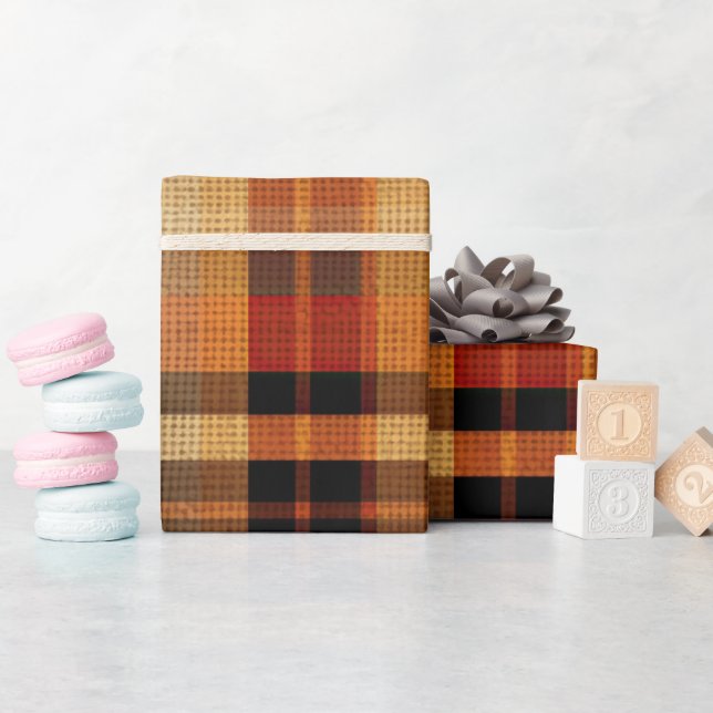 Papel De Presente Tartan (Chá de bebê)