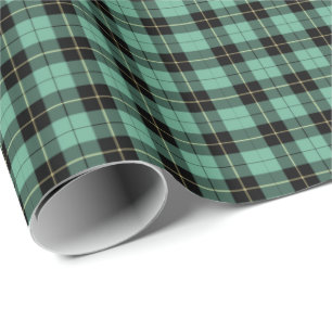 Papel De Presente Tartan antigo da caça do clã de Wallace