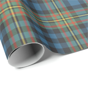 Papel De Presente Tartan Antigo do Clã MacLellan
