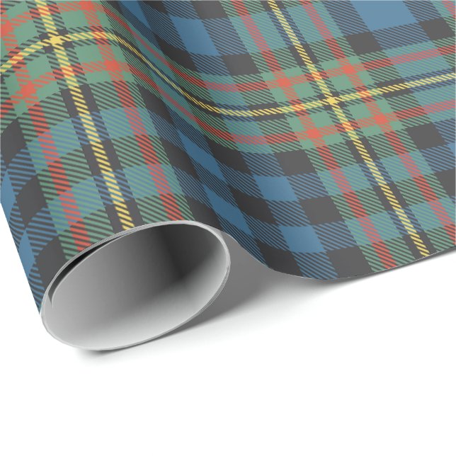 Papel De Presente Tartan Antigo do Clã MacLellan (Ponta do rolo)