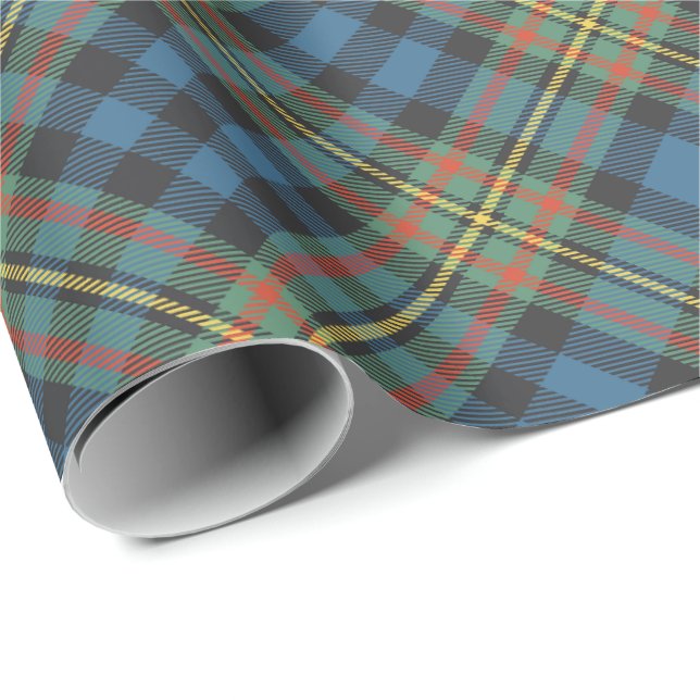 Papel De Presente Tartan Antigo do Clã MacLellan (Ponta do rolo)